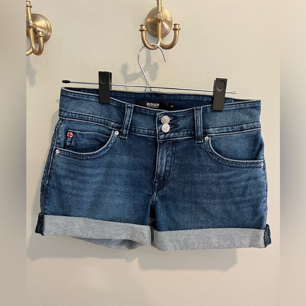 Hudson Cuffed Denim Shorts